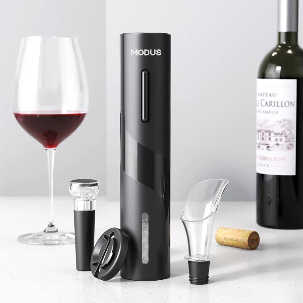 Abridor de Vinho Elétrico Premium – Praticidade, Elegância e Tecnologia na Hora de Abrir Seu Vinho