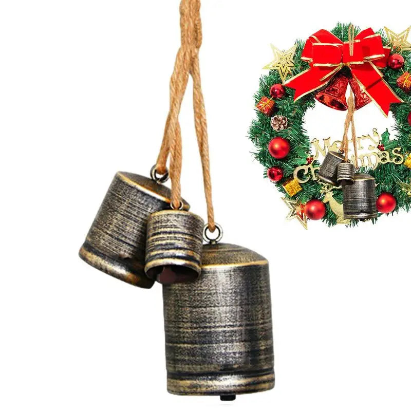 Sinos Decorativos de Natal Vintage – Charme Antigo para Sua Decoração Festiva