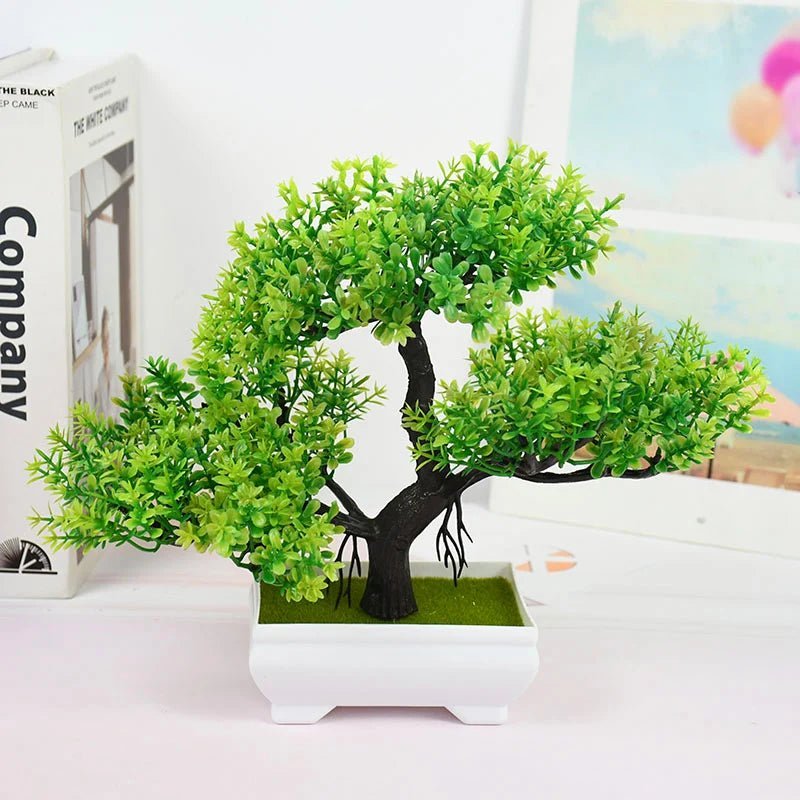 Bonsai Artificial Decorativo – Verde Natural para Sua Casa e Jardim - Family Star