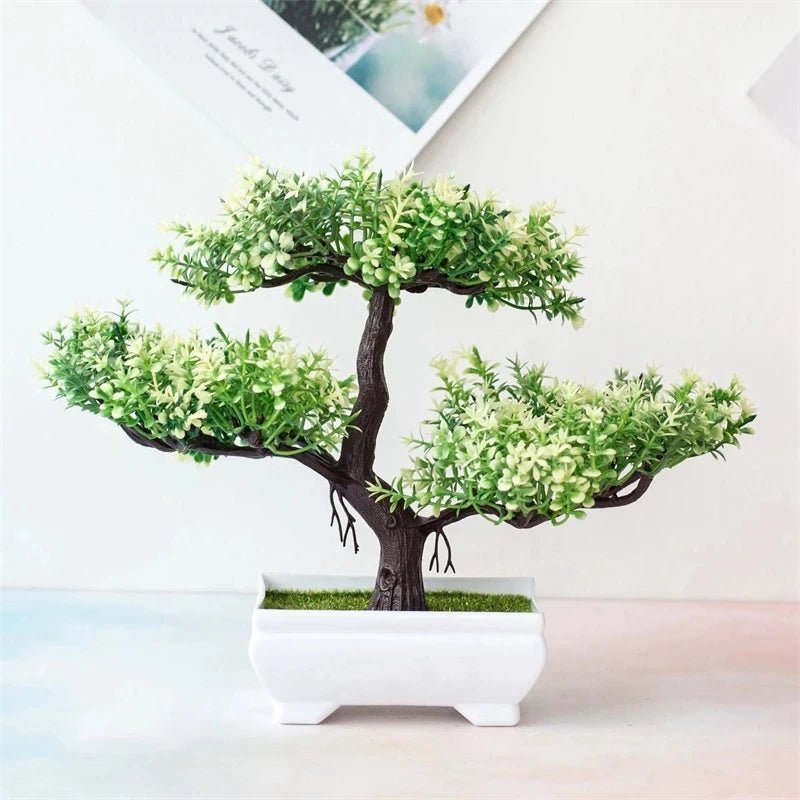 Bonsai Artificial Decorativo – Verde Natural para Sua Casa e Jardim - Family Star